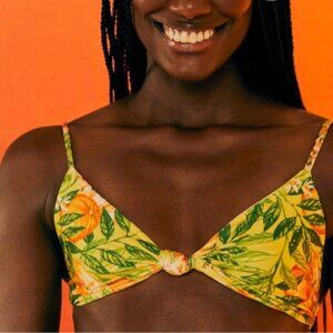 Farm Rio Caipirinha Knotted Bikini Top Size Small